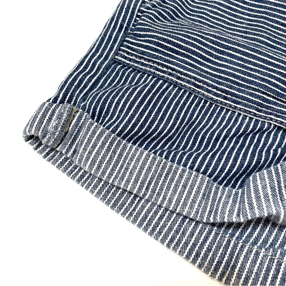 BDG Blue and White Striped Pull On Conductor Shorts Xs - Picture 7 of 10